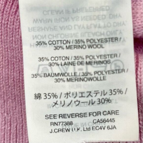 J. Crew Women’s Pink Ruffle Mock Turtleneck Sweater XS - Picture 8 of 10